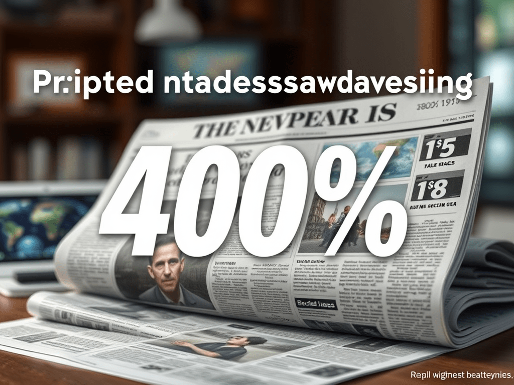 La publicidad en la prensa escrita desciende un&nbsp;40%