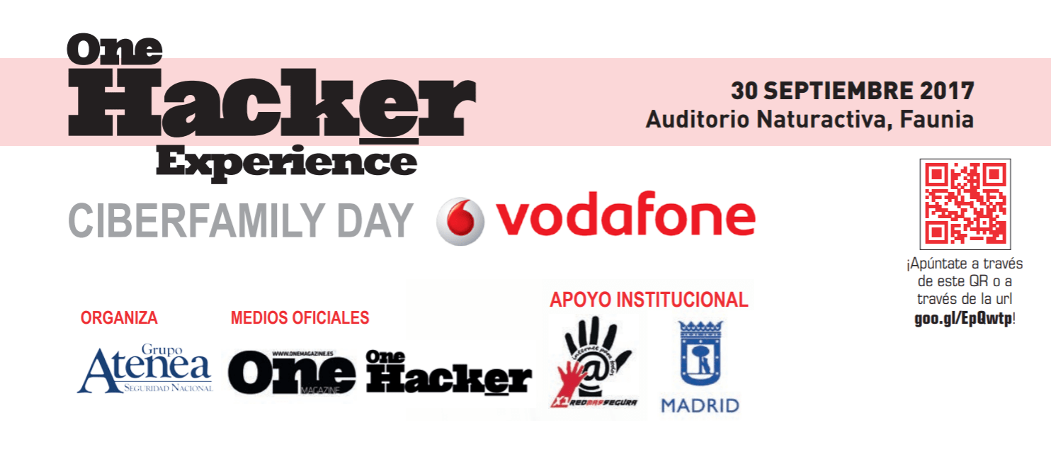 Doy una charla de Ciberseguridad en @parqueFAUNIA – @one_hackerES @vodafone_es ¿Vienes?